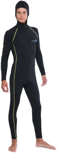 EcoStinger Men's UV Sun Protection Swimwear Stinger Dive Skin + Hood & Gold Stitch