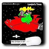 Londons Times Funny Aliens Cartoons - Alien Midlife Crisis - Mouse Pads