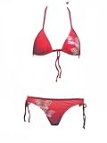 Guess Red/Teal String & Bows Butterfly Bikini