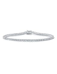 14k White Gold 2.03 Ctw Diamond Tennis Bracelet
