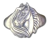 Solid Sterling Silver Horse Head Ring