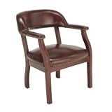 Conference Arm Chair Vinyl Red