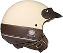 NEXX X60 Tribute, Jet-Helm mit Helmschild, creme/braun