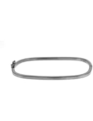 CleverEves 18Kt White Gold Square Bangle 2.7mm
