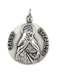 14K Yellow Gold 18.00 mm St. Elizabeth Medal