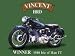 plaque métal 20x15 cm moto vincent hrd isle of man tt