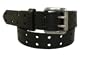 Levi's Boys 8-20 Levi'S Black Bridle Jean Belt With Double Row Perforated Holes,Black,LG (waist 30" - 32")