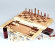 16" Chess-Checker-Backgammon Set, King:3" - Combo Sets Chess/Checkers/Backgammon