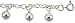 Sterling Silver Charm Anklet with Chime Balls