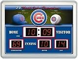 Chicago Cubs 14" x 19" LED Scoreboard Clock and Thermometer