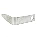 Superior Parts GH1 Single hole L shaped 3/8 Inch Aluminum hook