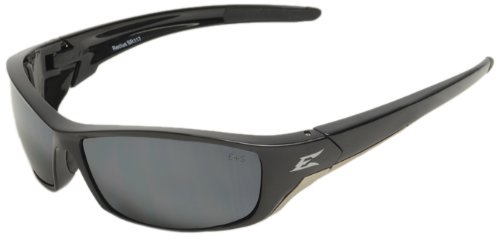 Edge Eyewear SR117 Reclus Safety Glasses, Black with Silver Mirror Lens On Sale
