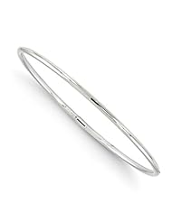 10k White gold Leslies Slip On Bangle
