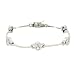 Sterling Silver Diamond cz Oval Tennis Bracelet