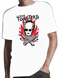 The Toasters - SKULL T-Shirt, White, Small