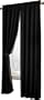 Maytex Velvet Blackout Panel Curtain, Black
