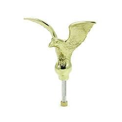 Outdoor Gold Flagpole Eagle