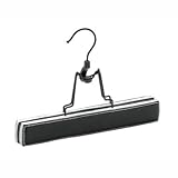 Neu Home 8721 Organize It All Faux Leather Skirt/Slack Holder, Black and White