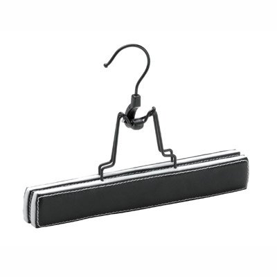 Neu Home 8721 Organize It All Faux Leather Skirt/Slack Holder, Black and White