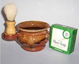 Rootbeer Pottery Handmade Shaving Mugs Set