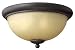 Hinkley 3701OL Gold Hill 3 Light Flush Mount in Olde Black - 3701OL