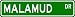 MALAMUD Street Sign ~ Personalized Family Lastname Sign ~ Gameroom, Basement, Garage ...