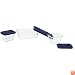 Pyrex Storage 6-Piece Refrigerator Shape Storage, Clear with Blue Lids