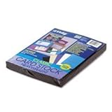 Riverside Paper 101187 Array 65-lb. Card Stock, 8-1/2 x 11, Black, 100 Sheets/pack