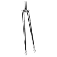 Origin 8, Pro Pulsion Track Fork - 700, Crmo, 1 x 250 x 120, Chrome Plated