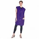 Betty Dain Crinkle Nylon Stylist Vest Purple