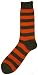 Orange / Khaki Striped Socks by KJ Beckett