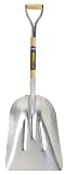 Ames True Temper Kodiak 14-Inch Aluminum Western Pattern Grain Scoop with 27-Inch Armor D-Grip Handle #1650500