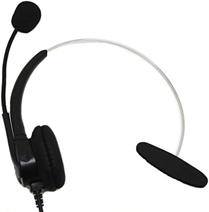 CQtransceiver Hands Free Landline Telemarketing Call Center Headset with Mic for Plantronics Telephones A100 S10 S11