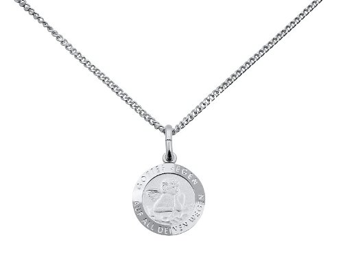 Gottes Segen auf all deinen Wegen - Schutzengelanhänger zur Taufe in Silber