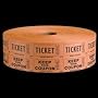 Double Tickets - Orange - 2000 Tickets