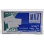 Top Flight 3x5 Plain IndexCard 100ct In 12