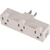 GE 54203 Heavy Duty 3-Grounded Outlet Adapter, Ivory