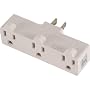 GE 54203 Heavy Duty 3-Grounded Outlet Adapter, Ivory