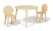 Tot Tutors TC922 Round Wood Table and 2 Chairs, Natural Finish