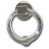 Review ShowerRods.com  / Squared Ring Contemporary Door Knocker by Baldwin Hardware - Polished Chrome