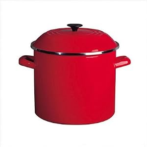 Le Creuset Enamel-on-Steel 6-Quart Covered Stockpot, Cherry
