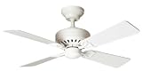 Hunter 20406 The Bayport 42-Inch Four-White/Light Oak-Blades-Ceiling Fan, White