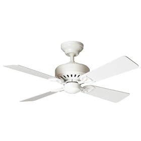 Hunter 20406 The Bayport 42-Inch Four-White Light Oak-Blades-Ceiling Fan, White by Hunter Fan Company