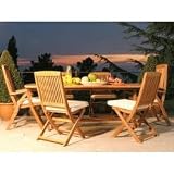 Teak Outdoor Furniture Set with Oval Table - Antonini Outdoor - NT02000SET