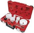 Milwaukee 49-22-4155 Master Plumbers Ice Hardened Hole Saw Kit,  18-Piece