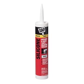 12 Pack Dap 08640 Kitchen & Bath Silicone Sealant - White 10.1-oz Cartridge