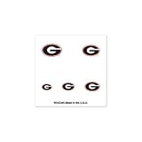Georgia Bulldogs Official Logo Fingernail Tattoos