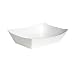 Solo NFT04W 4 Oz. White Paper Food Tray Rectangle (1000-Pack)
