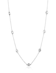 Myia Passiello "Infinity" Swarovski Zirconia Round Necklace
