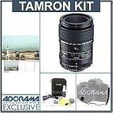 Tamron SP 90mm f/2.8 Di 1:1 AF Macro AF Lens Kit, for Nikon AF- w/ 6 Year USA Warranty, with Tiffen 55mm UV Filter, Lens Cap Leash, Professional Lens Cleaning Kit